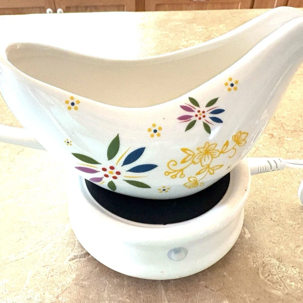 Temptations electric plug-In gravy boat warmer Confetti holiday prep